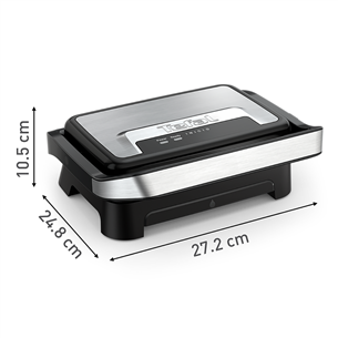 Elektrinis grilis Tefal Inicio Compact, 1000 W, nerūdijančio plieno