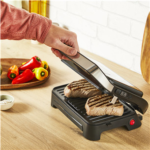 Tefal Inicio Compact, 1000 Вт, нержавеющая сталь – Компактный гриль