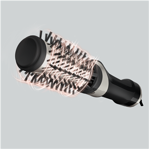 Plaukų formavimo šukos Rowenta Brush Activ, 1000 W, juodos