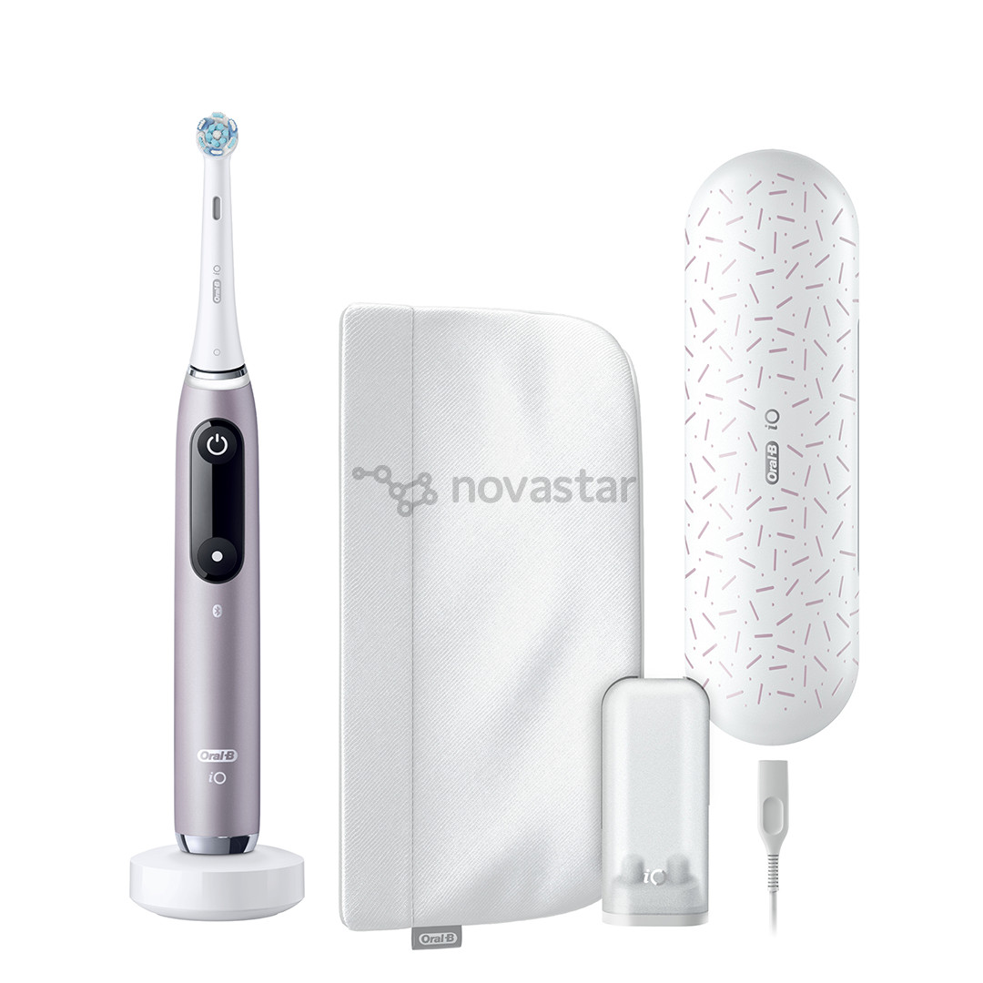 Braun Oral-B iO 9, su kelioniniu dėklu, rožinis - Elektrinis dantų šepetėlis