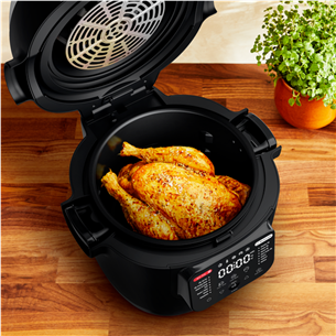 Karšto oro gruzdintuvė ir multifunkcinis puodas Tefal Actifry, 6 L, 1334 W, juodas