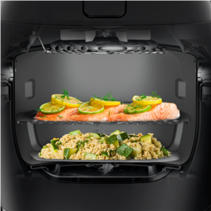 Karšto oro gruzdintuvė ir multifunkcinis puodas Tefal Actifry, 6 L, 1334 W, juodas