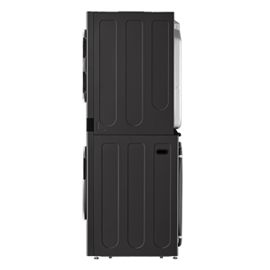 LG, 12 kg + 10 kg, gylis 66 cm, 1400aps/min, juoda - Skalbimo mašina + Džiovyklė