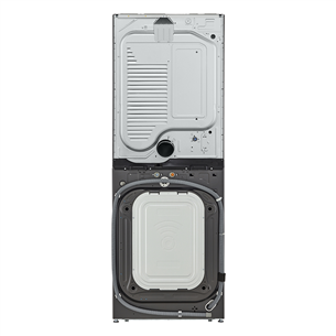 LG, 12 kg + 10 kg, gylis 66 cm, 1400aps/min, juoda - Skalbimo mašina + Džiovyklė