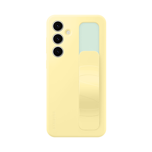 Dėklas Samsung Standing Grip Case, Galaxy S24 FE, geltonas