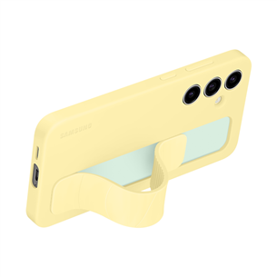 Dėklas Samsung Standing Grip Case, Galaxy S24 FE, geltonas