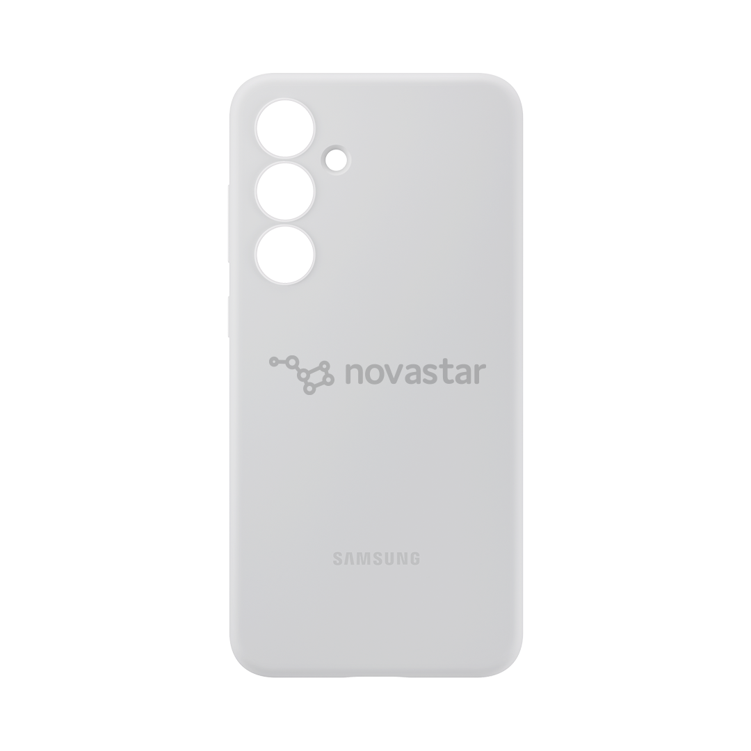 Samsung Silicone case, Galaxy S24 FE, серый - Силиконовый чехол