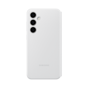 Samsung Smart View Wallet, Galaxy S24 FE, baltas - Dėklas