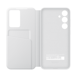 Samsung Smart View Wallet, Galaxy S24 FE, baltas - Dėklas