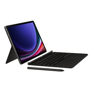Dėklas Samsung Book Cover Keyboard, Galaxy Tab S9 / S9 FE, AI key, juodas