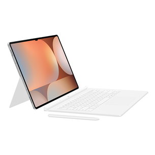 Samsung Galaxy Tab S10+/Tab S9+/Tab S9 FE+ AI Key, baltas - Dėklas su klaviatūra