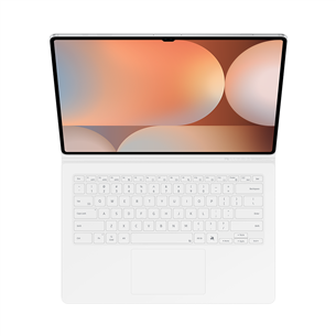 Samsung Galaxy Tab S10+/Tab S9+/Tab S9 FE+ AI Key, baltas - Dėklas su klaviatūra