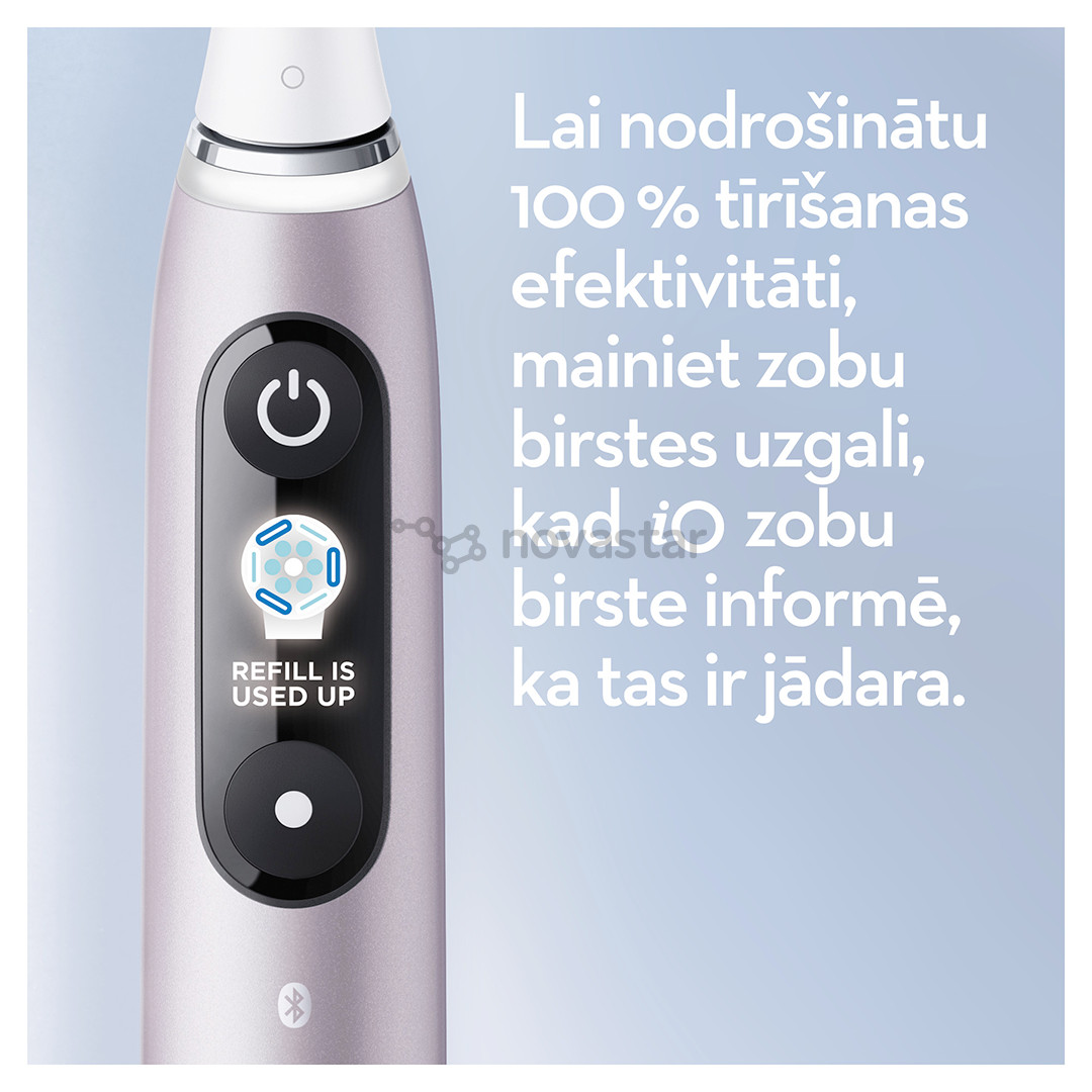 Braun Oral-B iO 9, su kelioniniu dėklu, rožinis - Elektrinis dantų šepetėlis