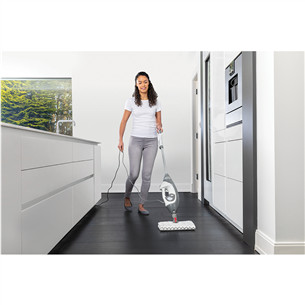 Shark Klik n’ Flip, baltas/pilkas - Garų valiklis