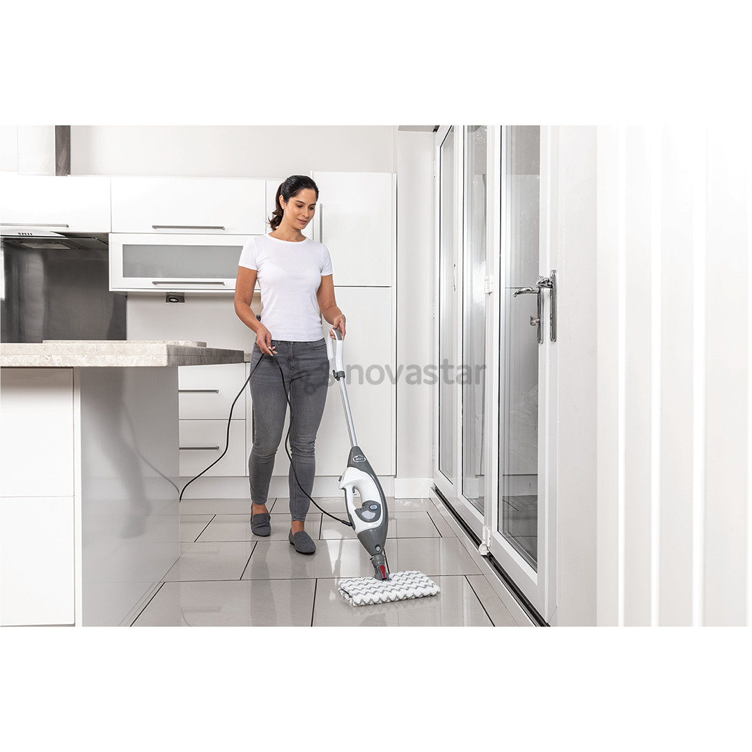 Shark Klik n’ Flip, baltas/pilkas - Garų valiklis