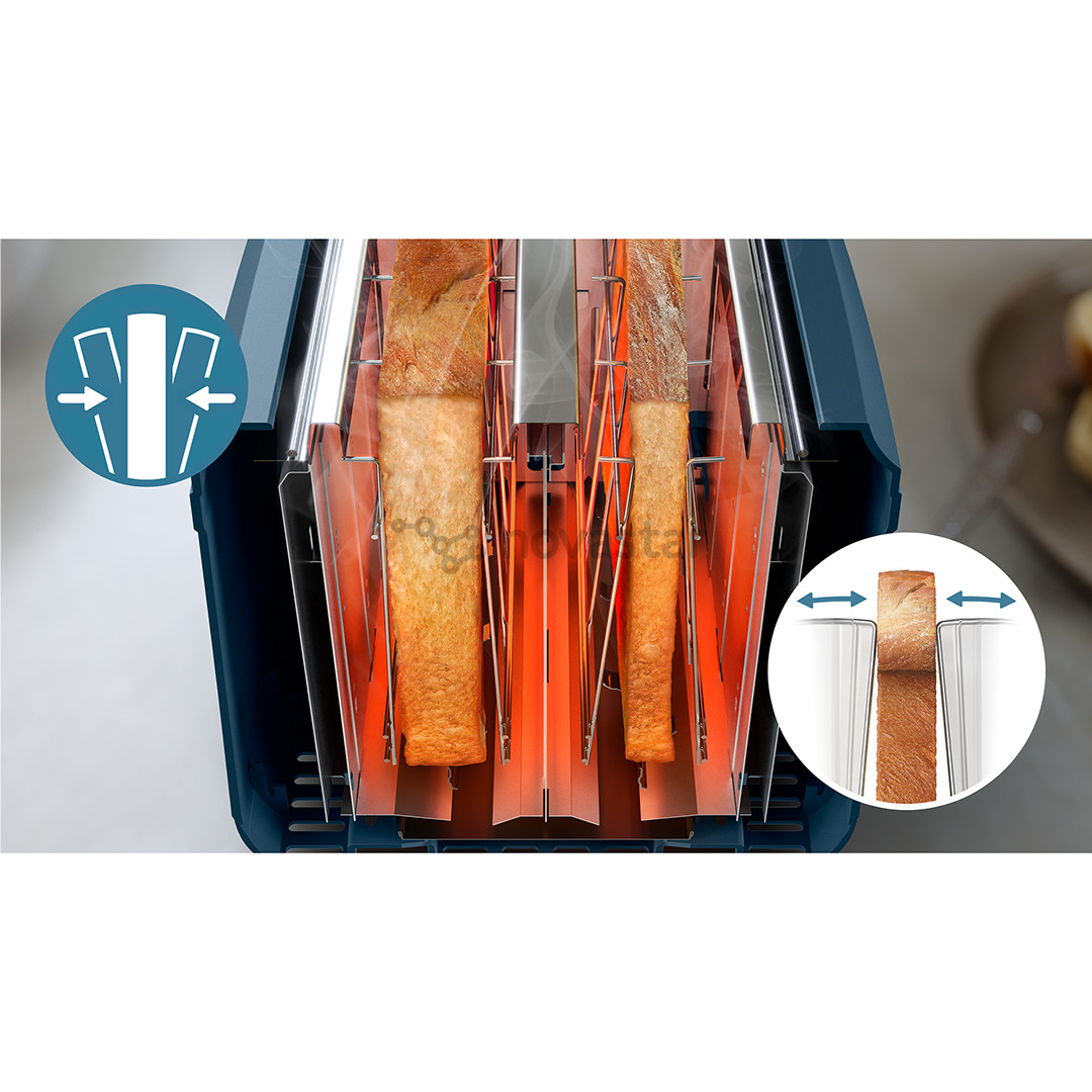 Philips 3000 Series, 900 W, blue - Toaster