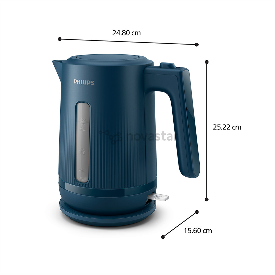 Philips 3000 Series, 1.7 L, blue - Kettle