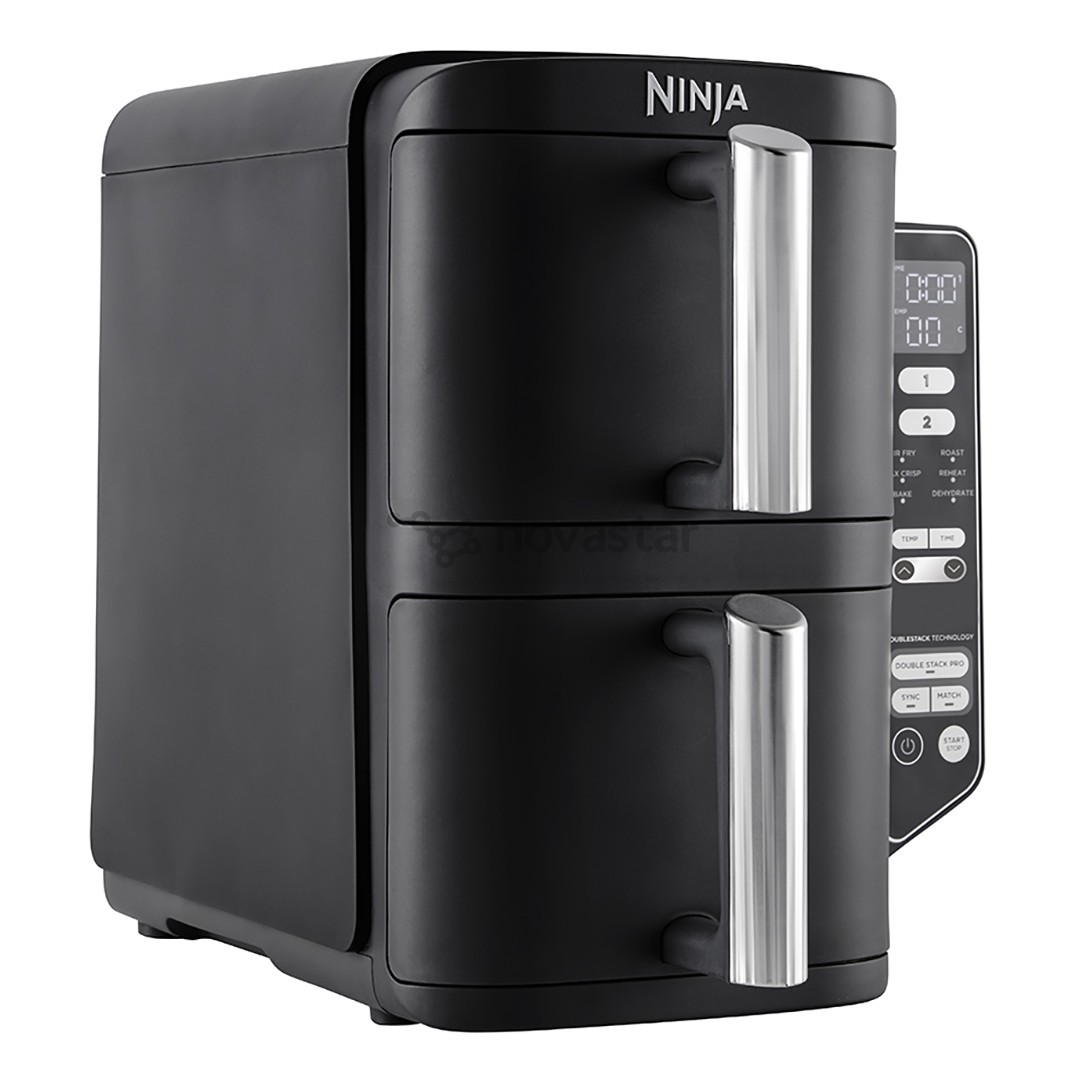 Ninja Double Stack 7,6 л, 2470 Вт, черный - Аэрогриль