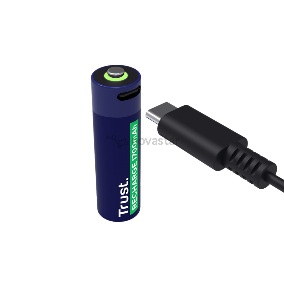 Trust USB-C rechargeable AA batteries, 2 vnt. - Įkraunamos baterijos