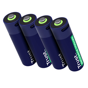 Trust USB-C rechargeable AA batteries, 4 vnt. - Įkraunamos baterijos