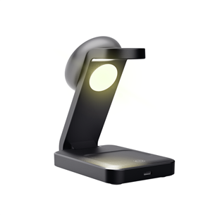 Trust Viro 3-in-1 Wireless Magnetic Charge Stand, Qi, черный - Беспроводная зарядная док-станция