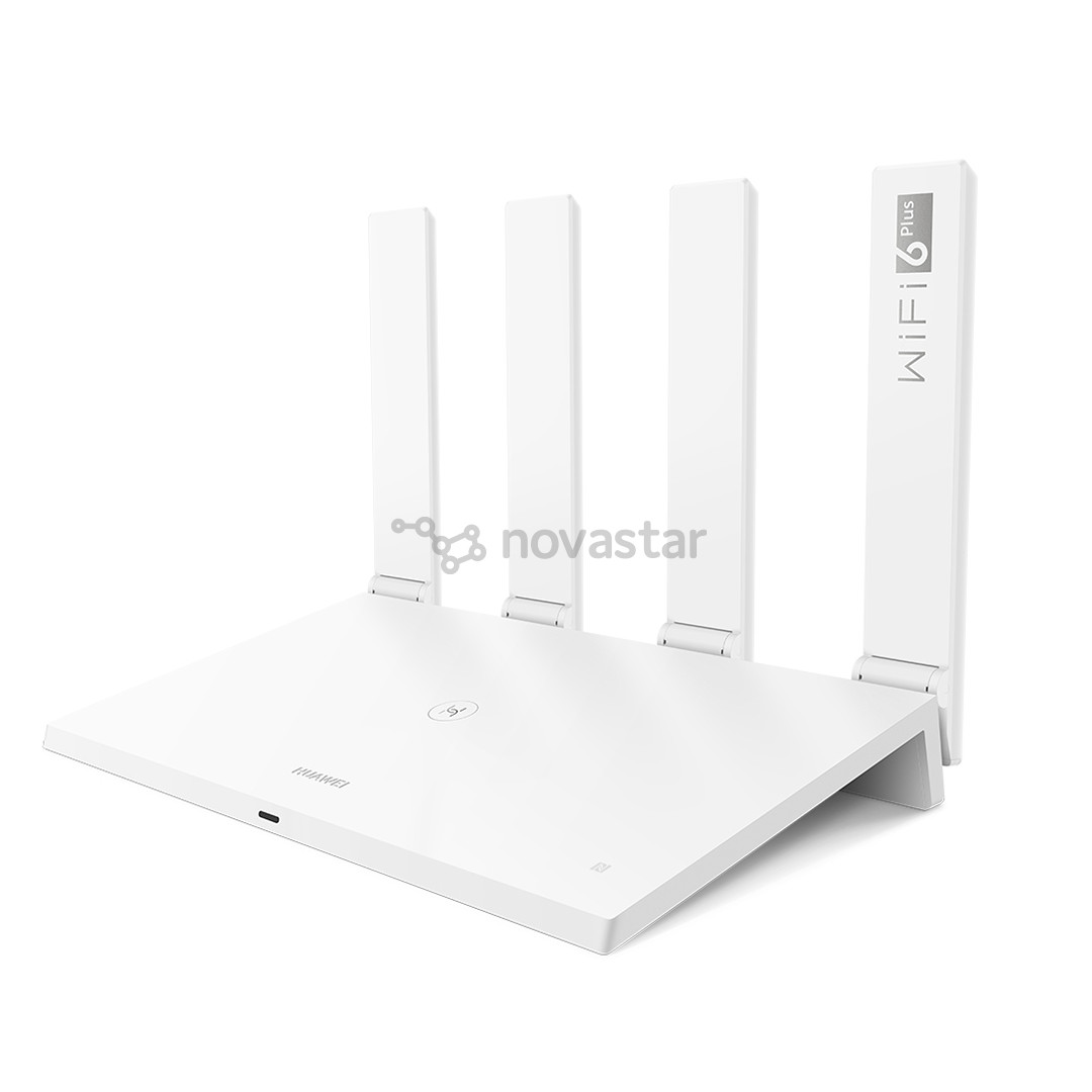 Wi-Fi maršrutizatorius Huawei WiFi AX3 (Dual-core), 3000 Mb/s, Wi-Fi 6, baltas