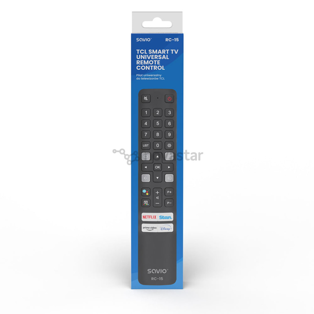Savio RC-15, TCL TV, black - Replacement remote control