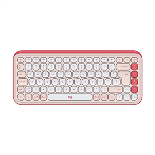 Belaidė klaviatūra Logitech POP Icon Keys, US, rožinė/balta 920-013073
