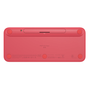 Belaidė klaviatūra Logitech POP Icon Keys, US, rožinė/balta