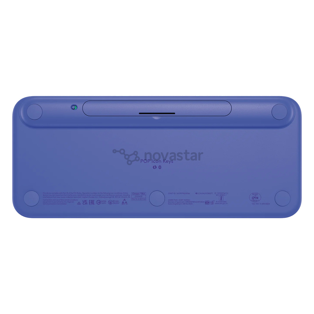 Belaidė klaviatūra Logitech POP Icon Keys, US, violetinė/balta