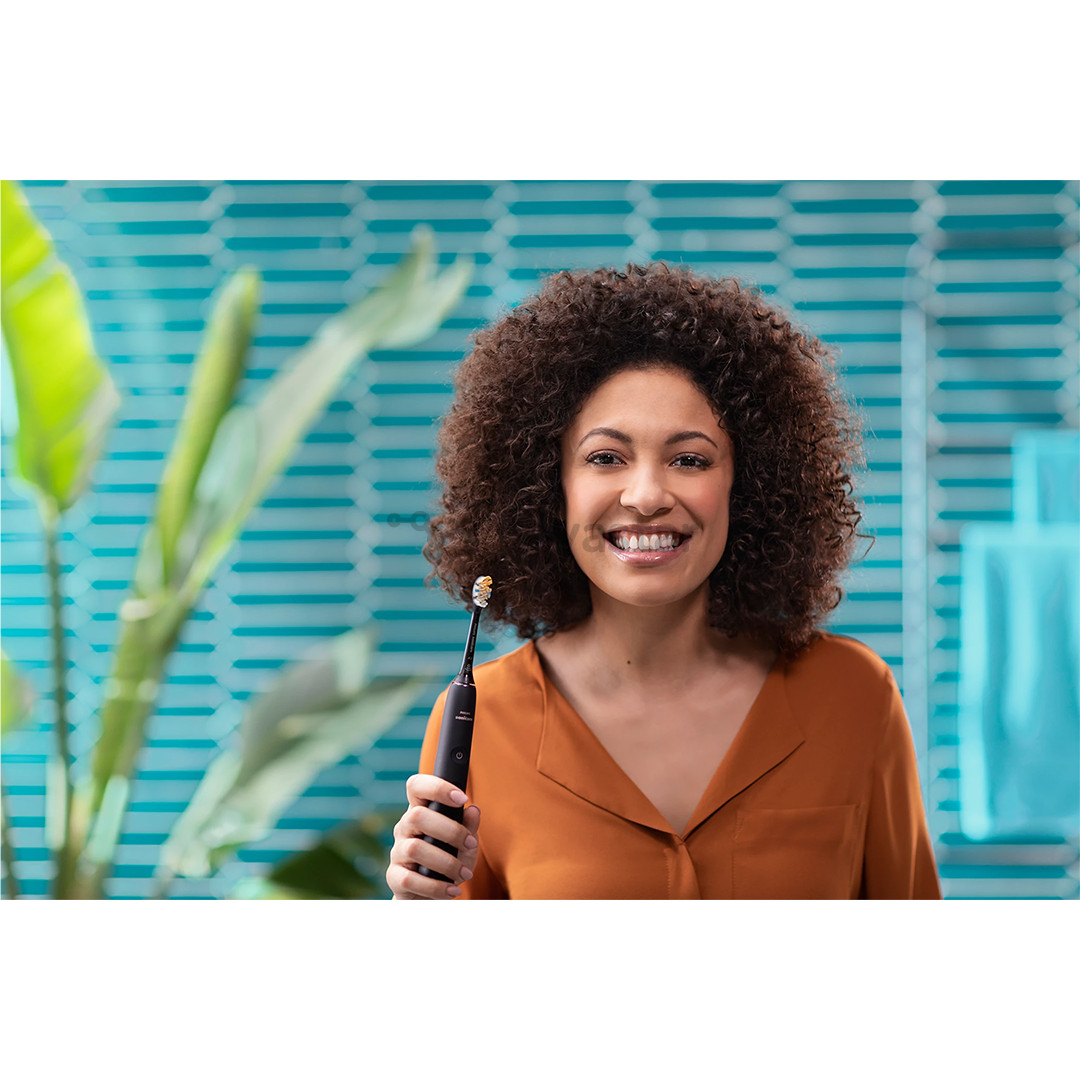 Philips Sonicare DiamondClean 9000, juodas - Elektrinis dantų šepetėlis