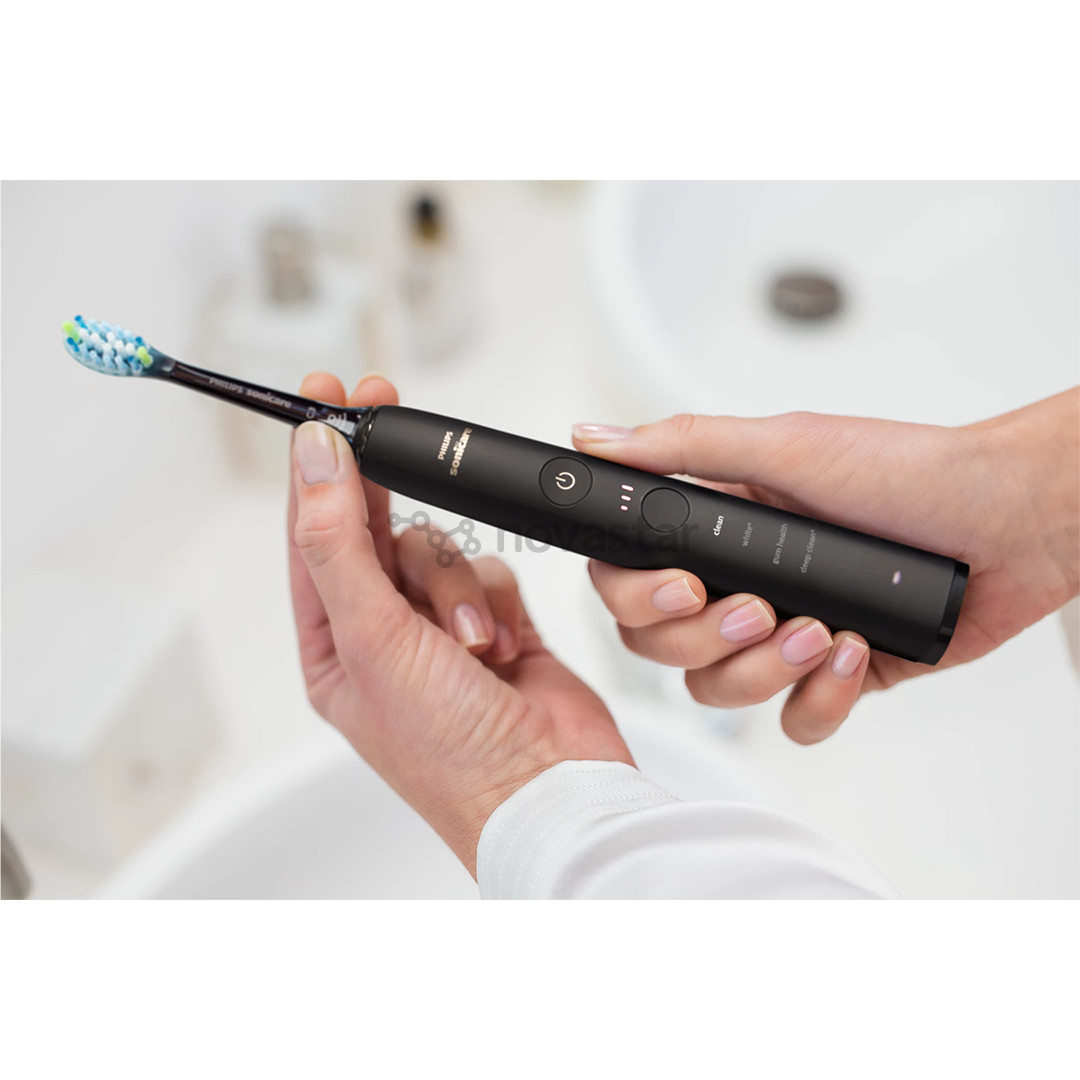 Irigatorius + elektrinis dantų šepetėlis Philips Sonicare Cordless Power Flosser, juodas