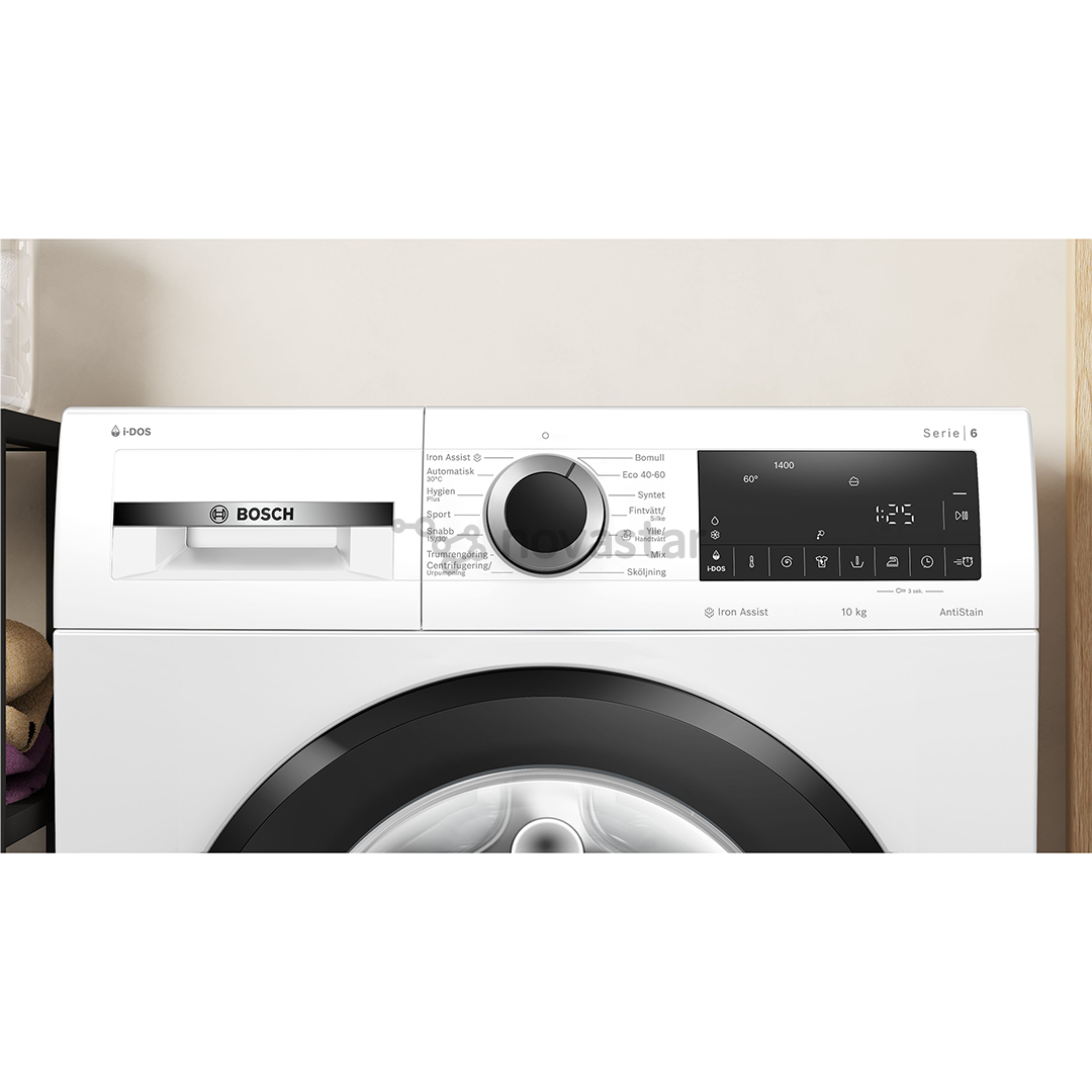 Bosch Series 6, 10 kg, gylis 58,8 cm, 1400 aps./min - Skalbimo mašina