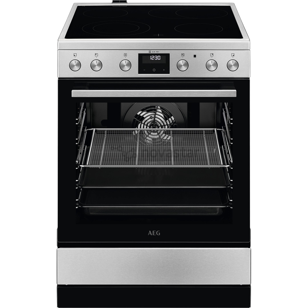 AEG 5000 Surround Cook, 73 л, ширина 60 см, нерж. сталь - Керамическая плита