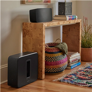 Belaidis žemųjų dažnių garsiakalbis Sonos Sub 4, Wi-Fi, juodas