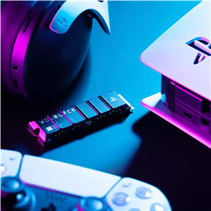 SSD Western Digital WD_BLACK SN850P, 2 TB, PS5, juoda