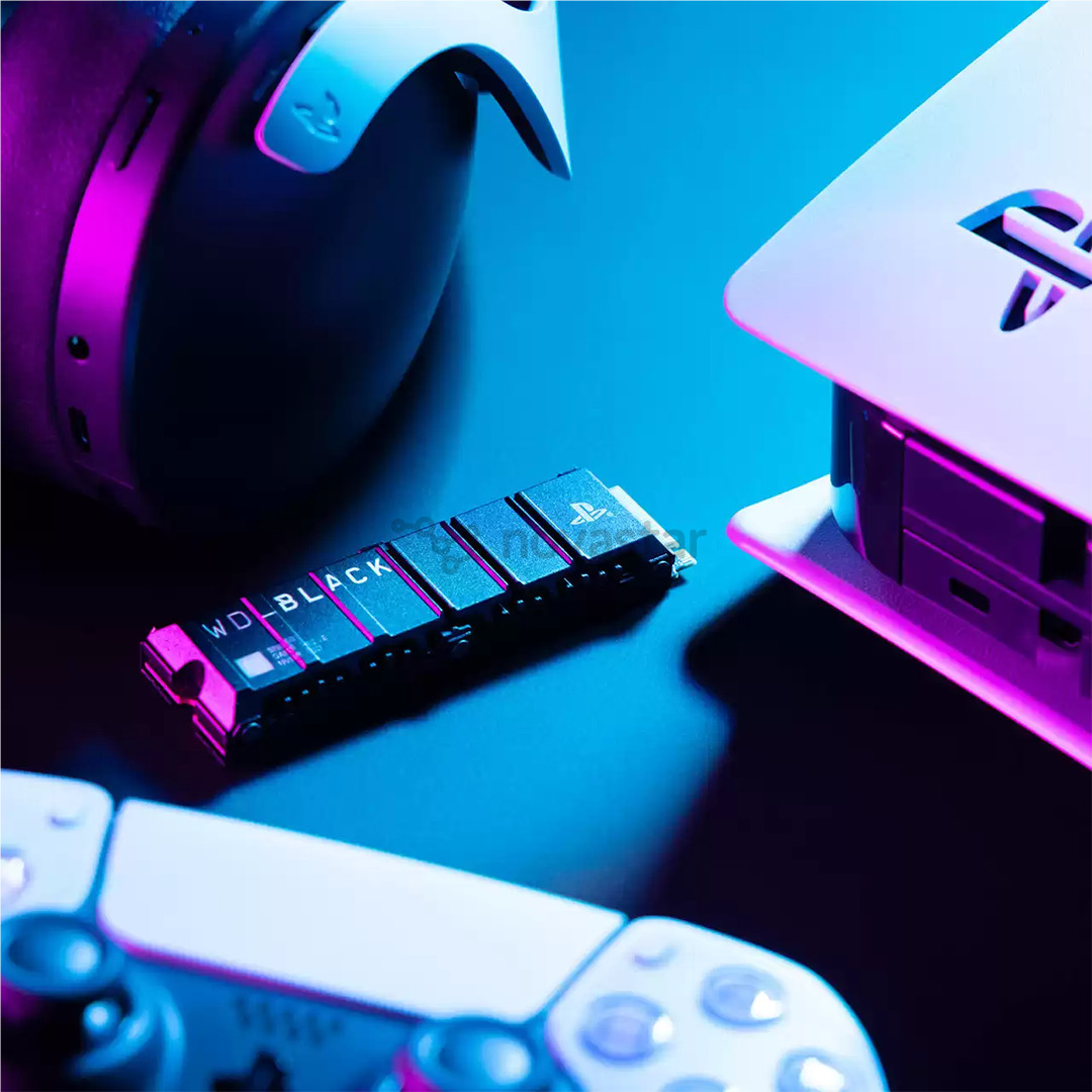 SSD Western Digital WD_BLACK SN850P, 2 TB, PS5, juoda