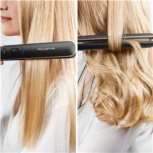 Rowenta Express Shine, black/golden - Straightener