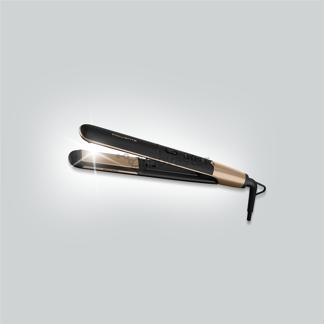 Rowenta Express Shine, black/golden - Straightener