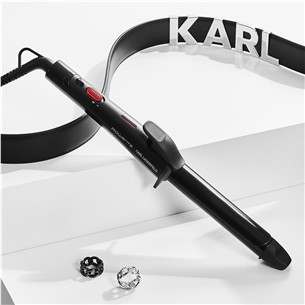 Plaukų garbanojimo žnyplės Rowenta x KARL LAGERFELD, 25 mm, juodos