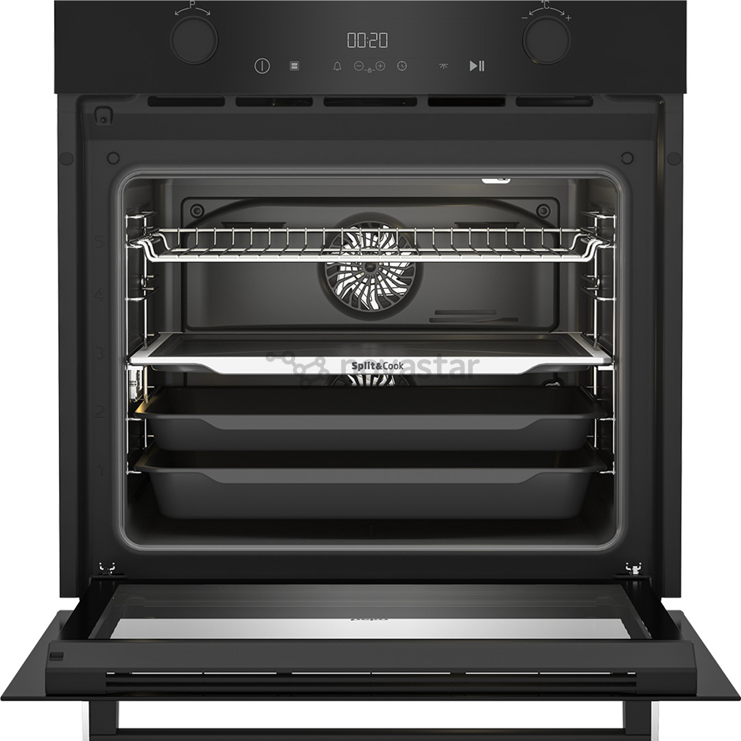 Beko, 72 L, black - Built-in oven