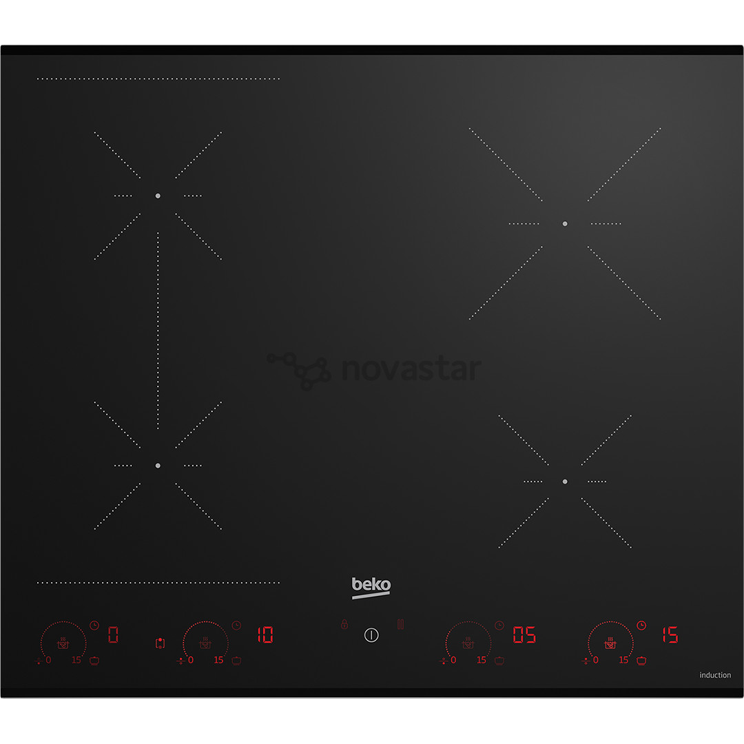 Beko, IndiFlex, width 59 cm, black - Built-in induction hob