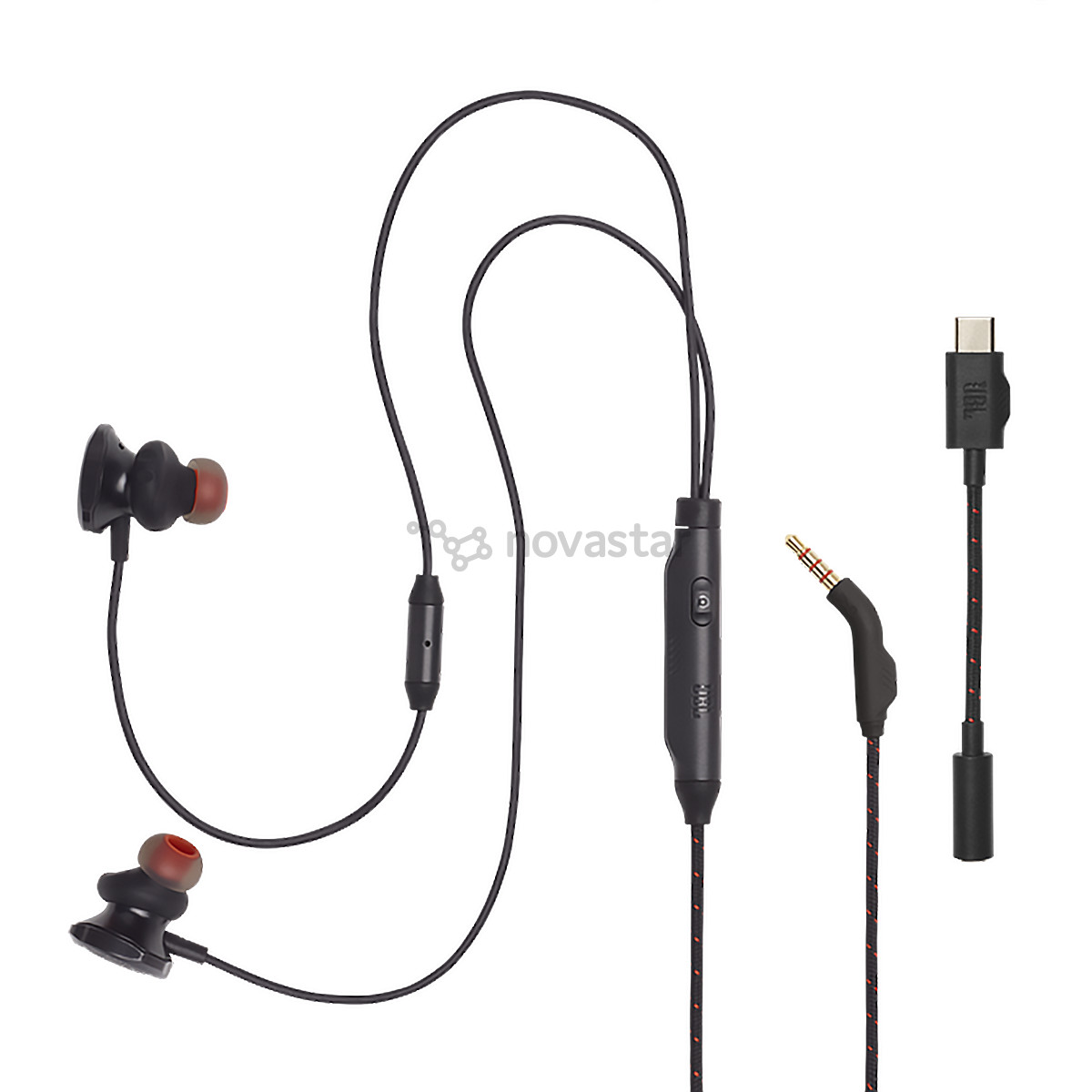 Ausinės JBL Quantum 50C, USB-C, juodos
