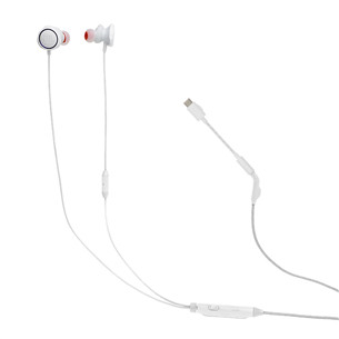 JBL Quantum 50C, USB-C, white - In-ear Headphones JBLQTUM50CWHT