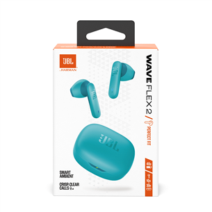 Belaidės ausinės JBL Wave Flex 2, mėlynos