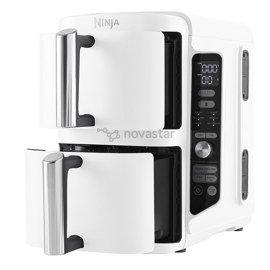 Karšto oro gruzdintuvė Ninja SL400EU Double Stack XL, 9,5 l, 2470 W, pilka