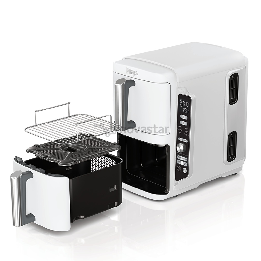 Karšto oro gruzdintuvė Ninja SL400EU Double Stack XL, 9,5 l, 2470 W, pilka