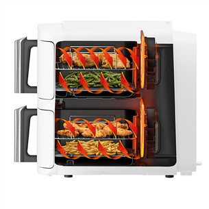 Karšto oro gruzdintuvė Ninja SL400EU Double Stack XL, 9,5 l, 2470 W, pilka