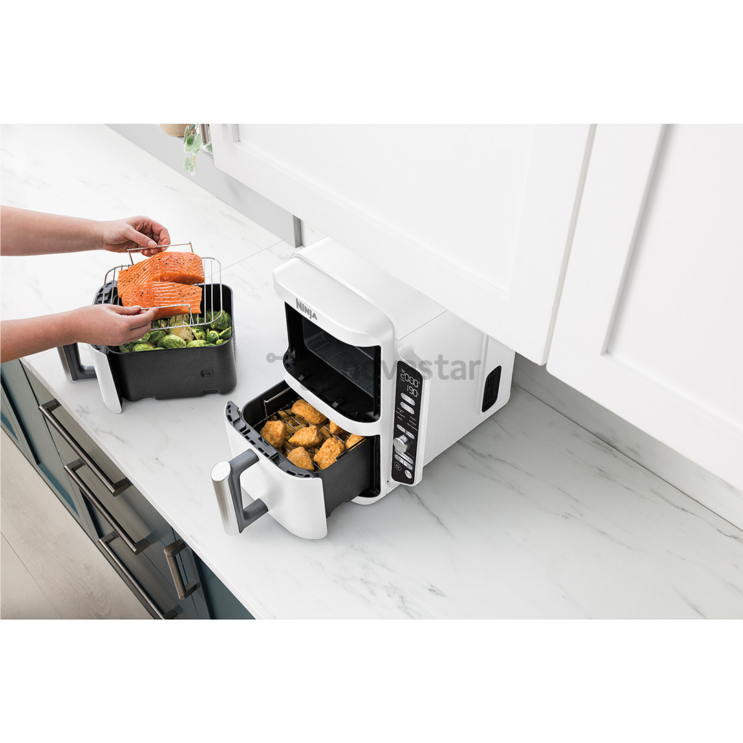 Karšto oro gruzdintuvė Ninja SL400EU Double Stack XL, 9,5 l, 2470 W, pilka