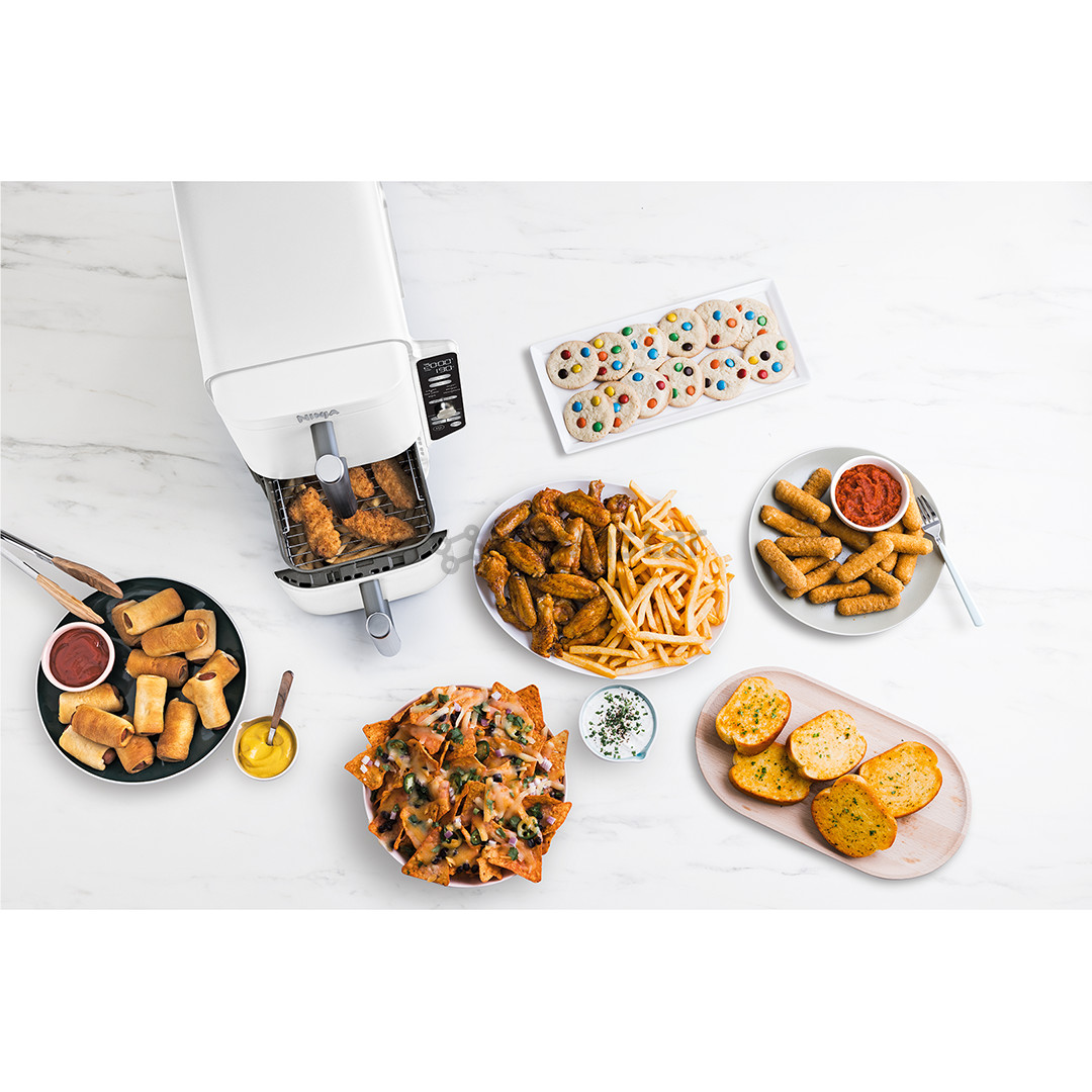 Karšto oro gruzdintuvė Ninja SL400EU Double Stack XL, 9,5 l, 2470 W, pilka